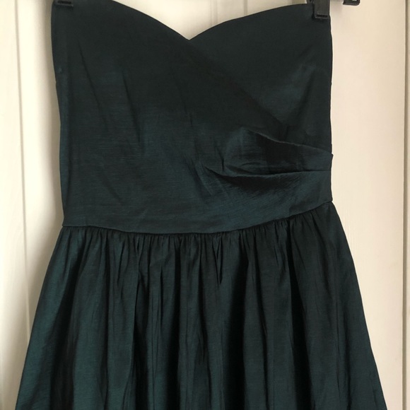 Emerald Green Prom Dress | Sweetheart strapless dress - Picture 2 of 3